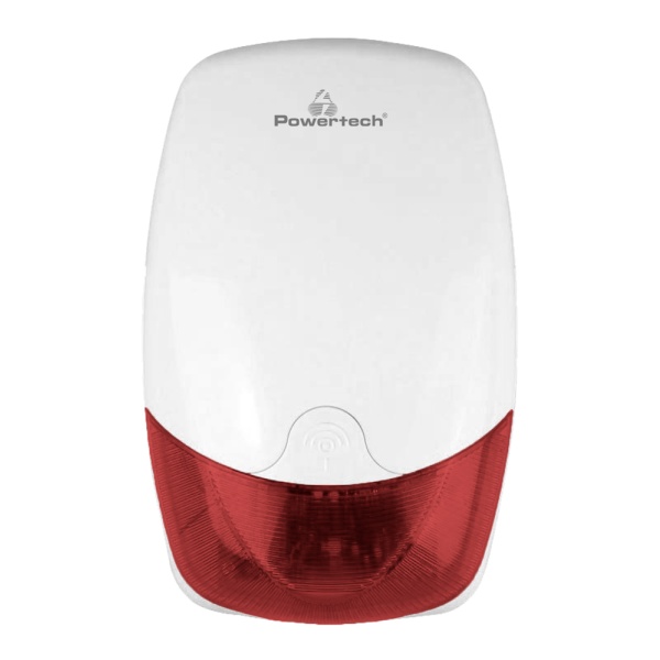 POWERTECH σειρήνα PT-1138, εξωτερικού χώρου, 110dB, κόκκινη