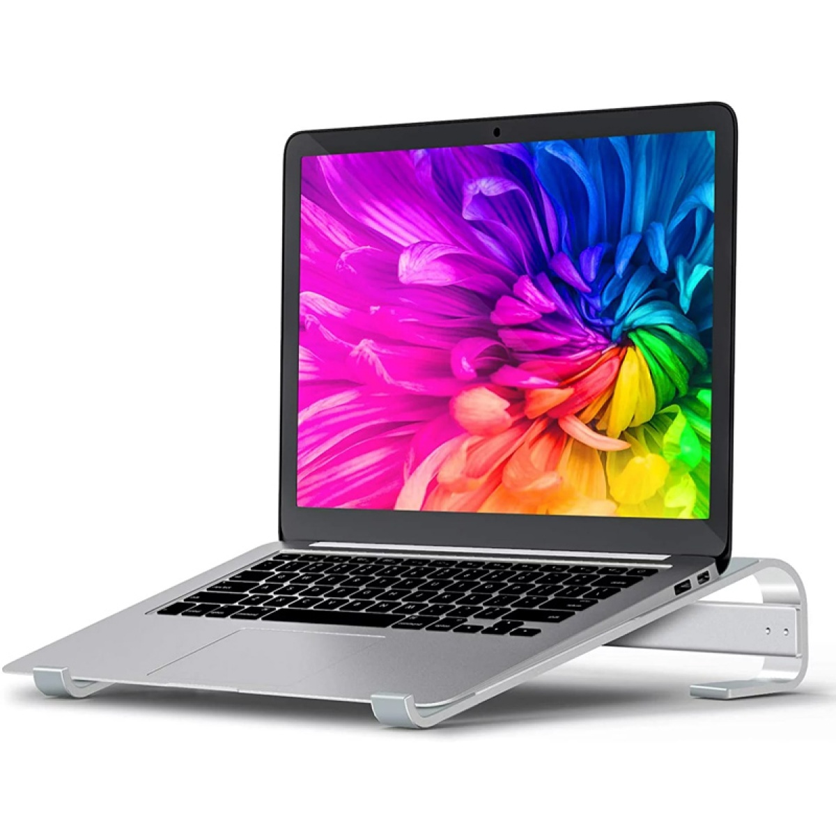 POWERTECH μεταλλική βάση laptop PT-1161, έως 18", ασημί - Image 2