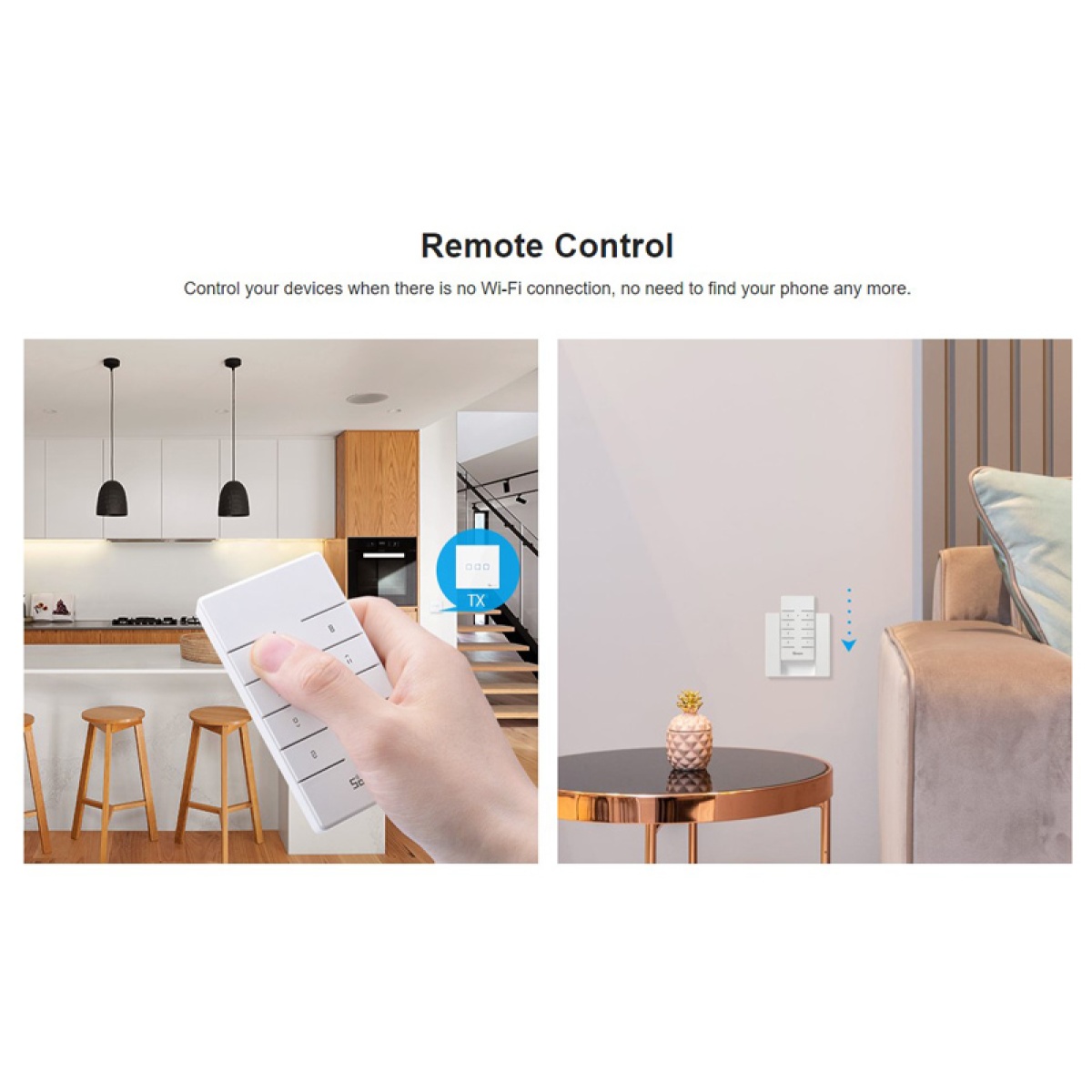 SONOFF remote controller RM433R2, 433MHz, λευκό - Image 2