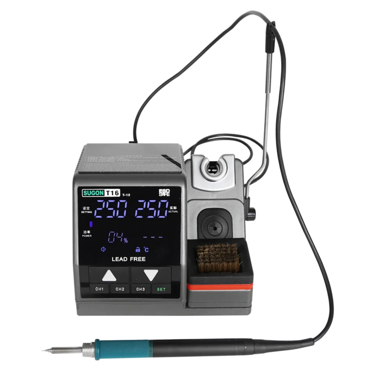 SGN-T16 SUGON ψηφιακός σταθμός συγκόλλησης T16 με κολλητήρι, 75W, 200-450 °C - Image 1