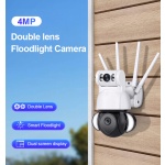 SECTEC smart κάμερα ST-428-4M-DL με προβολείς, dual lens, 4MP, Onvif PTZ - Image 3