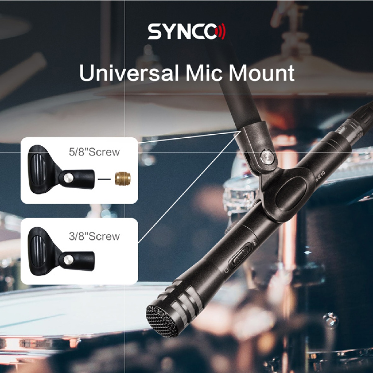 SYNCO μικρόφωνο χειρός SY-E10-MIC, δυναμικό, καρδιοειδές, XLR, μαύρο - Image 8