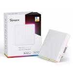 SONOFF smart διακόπτης T5-2C-86 με LED φωτισμό, διπλός, Wi-Fi, λευκός - Image 8