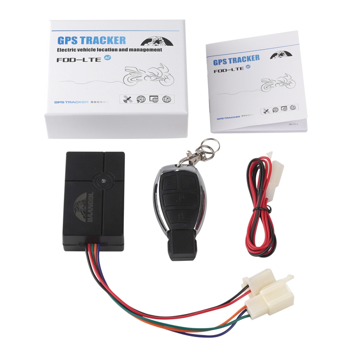COBAN GPS tracker οχημάτων TK401B με χειριστήριο, GSM/GPRS/LTE, 100mAh - Image 4