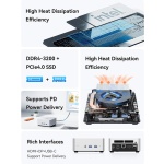 MINISFORUM mini PC UN1245, Intel i5-12450H, 16/512GB SSD, Windows 11 Pro - Image 2