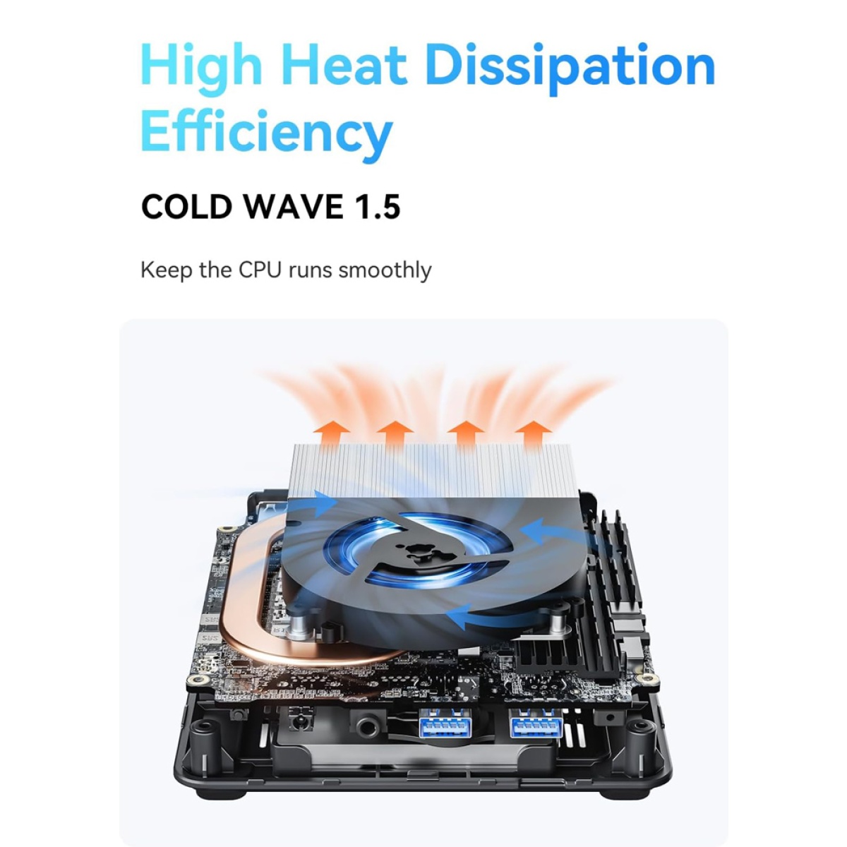 MINISFORUM mini PC UN1245, Intel i5-12450H, 16/512GB SSD, Windows 11 Pro - Image 7