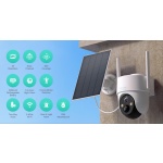 BOTSLAB smart ηλιακή κάμερα W313, 3MP/2K, WiFi, PTZ, SD, 5200mAh, IP65 - Image 2