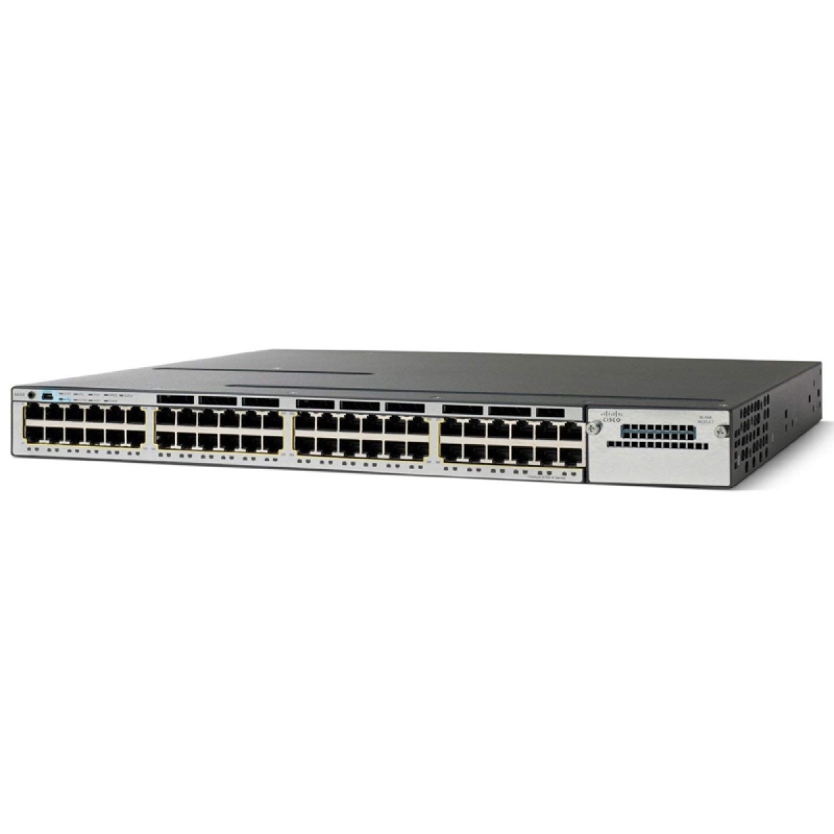 WS-C3560X-48PF-L-M CISCO used Switch Catalyst WS-C3560X-48PF-L, 48x 10/100/1000 Ports - Image 1