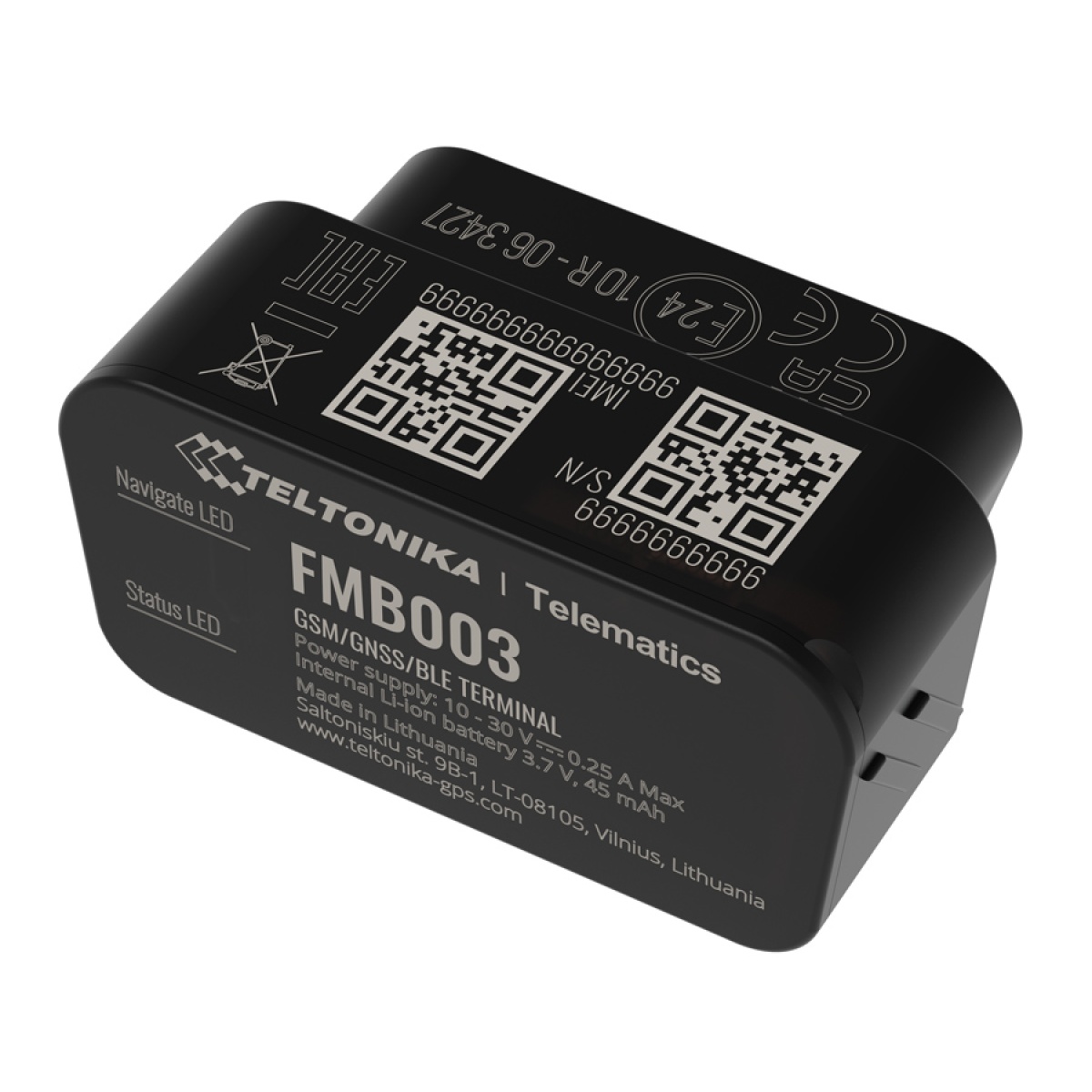 TELTONIKA GPS Tracker αυτοκινήτου FMB00377NJ01, GSM/GPRS/GNSS, Bluetooth - Image 1
