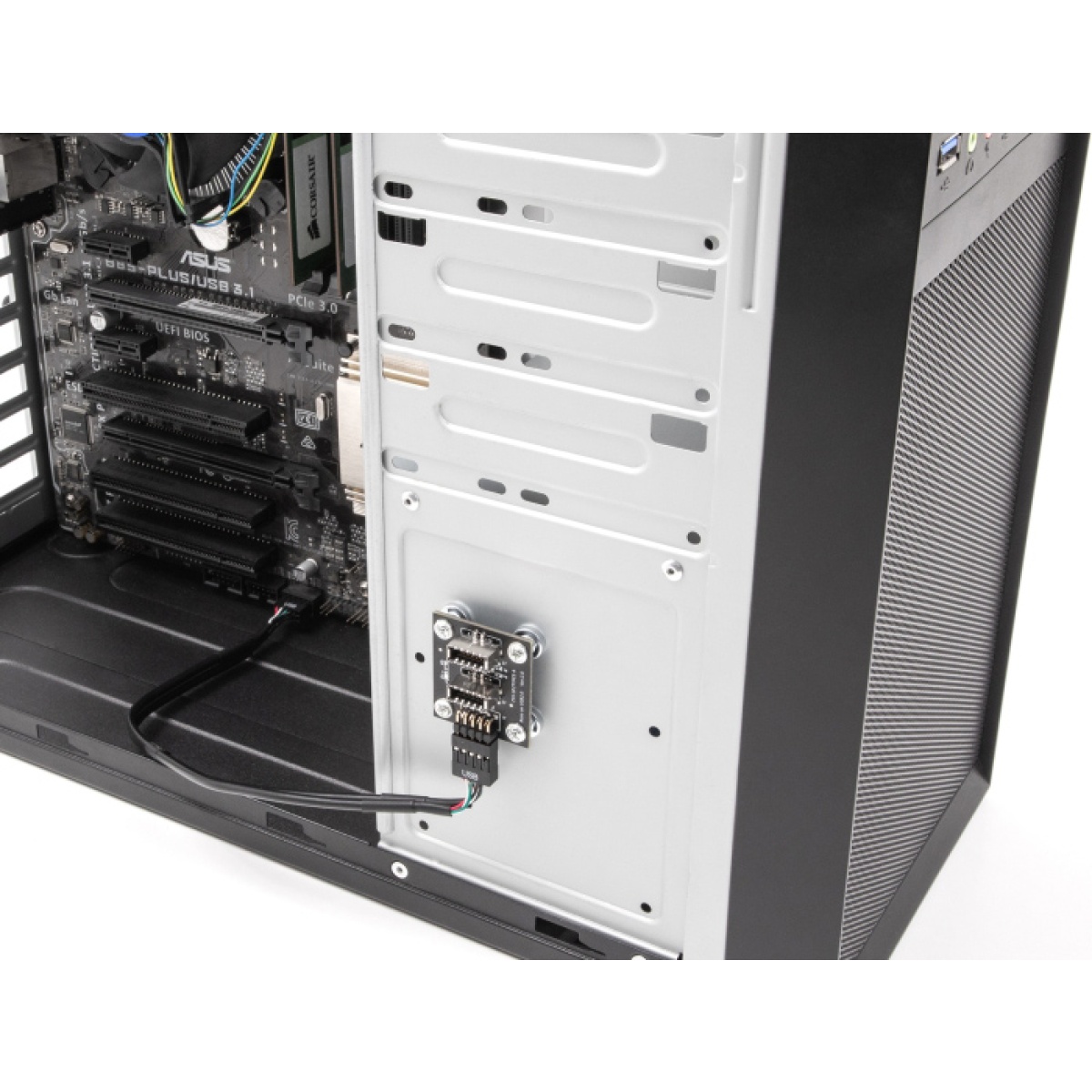 DELOCK αντάπτορας USB 2.0 Pin σε 2x USB Type-E Key A 67176 με USB pin καλώδιο - Image 2