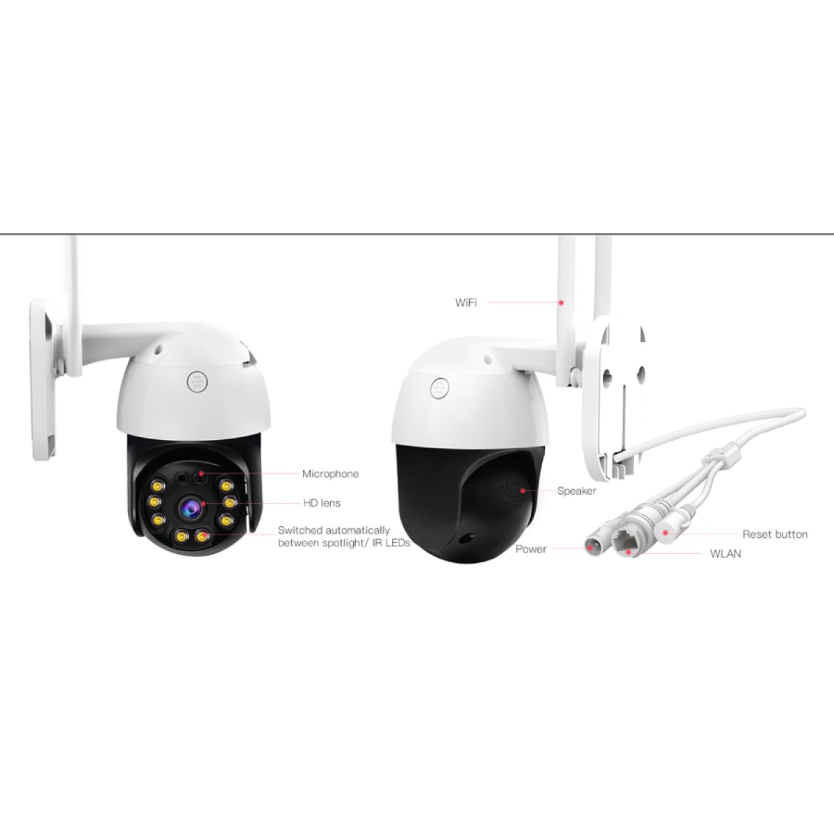 VSTARCAM smart IP κάμερα CS64, αδιάβροχη IP66, 3MP, WiFi, cloud/micro SD - Image 4