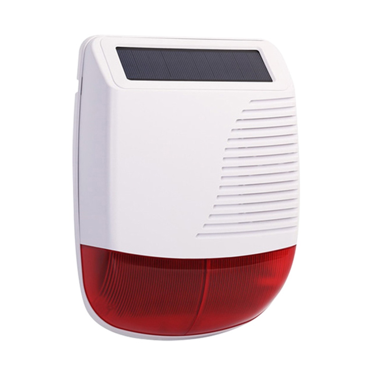 POWERTECH ηλιακή σειρήνα PT-1287, εξωτερικού χώρου, 120dB, κόκκινη - Image 1