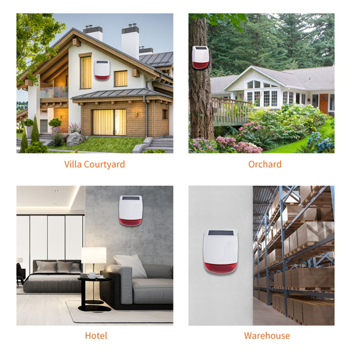 POWERTECH ηλιακή σειρήνα PT-1287, εξωτερικού χώρου, 120dB, κόκκινη - Image 6