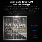 OUKITEL smartphone WP52, 6.6", 4/256GB, 5G, 6500mAh, IP68/IP69K, μαύρο - Image 3