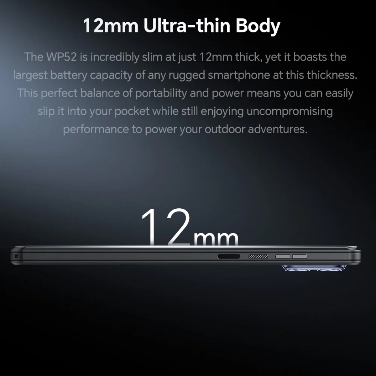 OUKITEL smartphone WP52, 6.6", 4/256GB, 5G, 6500mAh, IP68/IP69K, μαύρο - Image 12