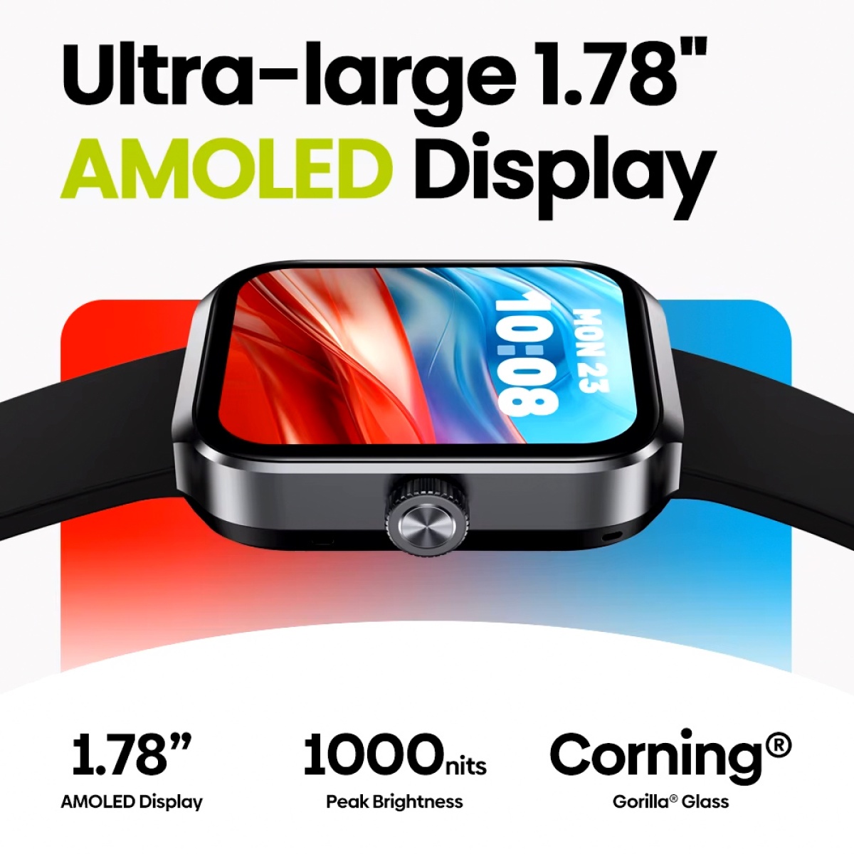 ZEBLAZE smartwatch Beyond 3 Plus, heart rate, 1.78" AMOLED, GPS, 3 ATM, μαύρο - Image 2