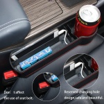 Σετ θηκών για καθίσματα αυτοκινήτου CAR-0014 με ποτηροθήκη, μαύρο, 2τμχ - Image 2