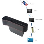 Σετ θηκών για καθίσματα αυτοκινήτου CAR-0014 με ποτηροθήκη, μαύρο, 2τμχ - Image 3