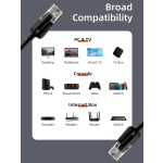 CABLETIME καλώδιο δικτύου CT-CAT6U, CAT 6 UTP, 250 MHz, CCA, 1m, μαύρο - Image 7