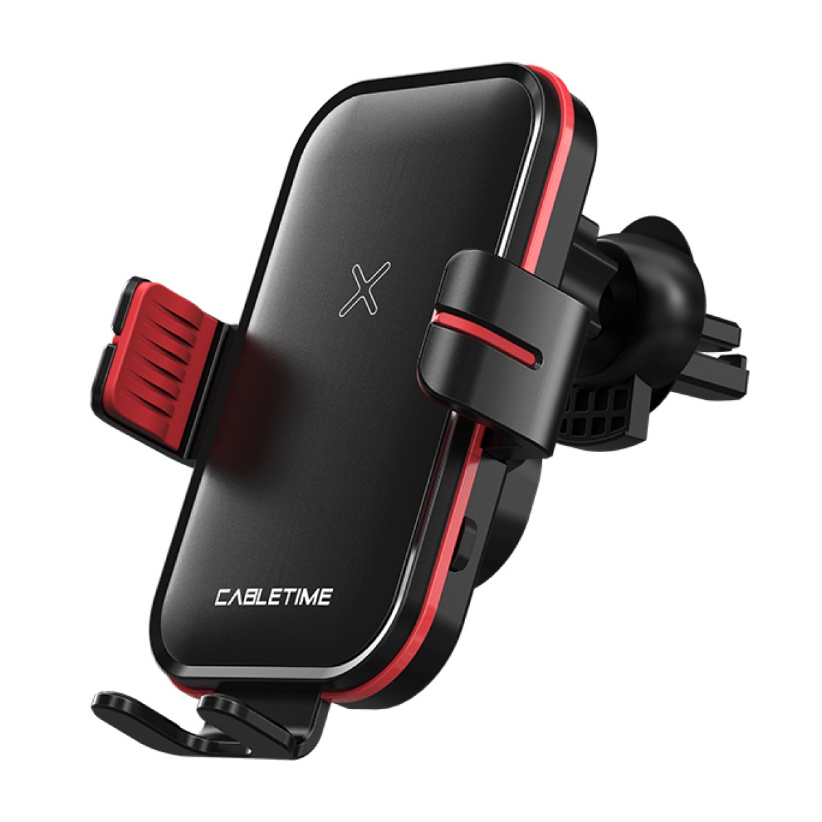 CT-PH01-PB CABLETIME ασύρματος φορτιστής & βάση αυτοκινήτου CT-PH01-PB, 15W, μαύρο - Image 1