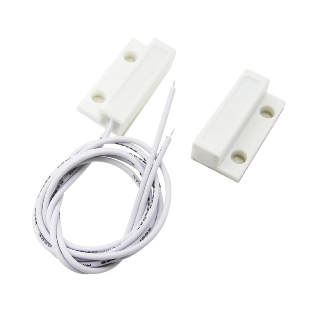 Αυτοκόλλητη μαγνητική επαφή συναγερμού MC-38, 18mm, λευκή, 10τμχ - Image 1