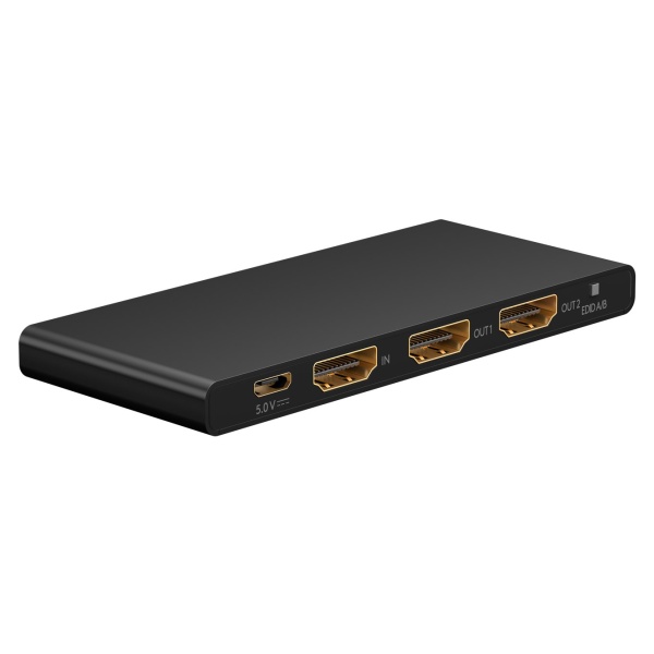GOOBAY HDMI splitter 58481, 1-in σε 2-out, 4K/60Hz, μαύρο