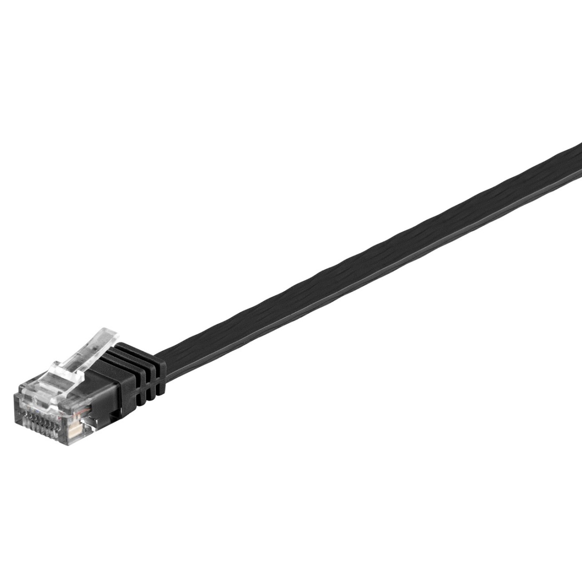 GOOBAY καλώδιο δικτύου 95381, CAT 6 U/UTP, flat, copper, 10m, μαύρο - Image 3