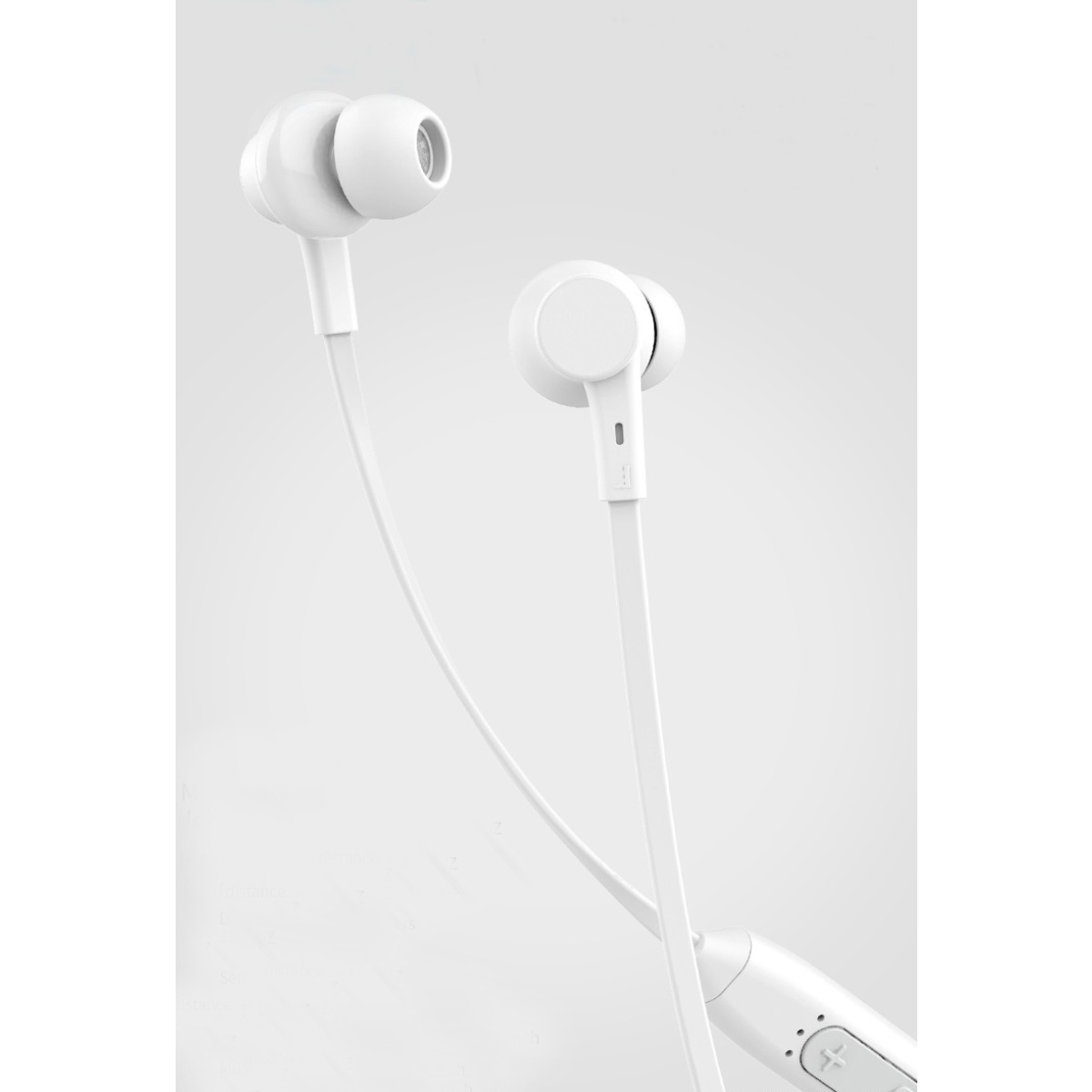 CELEBRAT earphones A20 με μαγνήτη, Bluetooth, 10mm, 70mAh, λευκά - Image 2