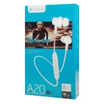 CELEBRAT earphones A20 με μαγνήτη, Bluetooth, 10mm, 70mAh, λευκά - Image 4