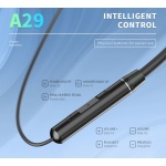 CELEBRAT earphones A29 με μαγνήτη, Bluetooth, 10mm, 80mAh, μαύρα - Image 3