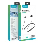 CELEBRAT earphones A29 με μαγνήτη, Bluetooth, 10mm, 80mAh, μαύρα - Image 4