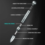 KAISI εργαλείο θραύσης τζαμιών KAI-GLBREAKER, 116mm - Image 4