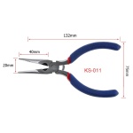 KAISI μυτοτσίμπιδο K-011 με αντιολισθητικές λαβές, 13.2cm - Image 2
