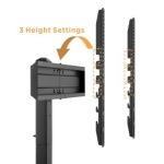 POWERTECH επιτραπέζια βάση τηλεόρασης PT-1328, 37-70", έως 40kg - Image 5