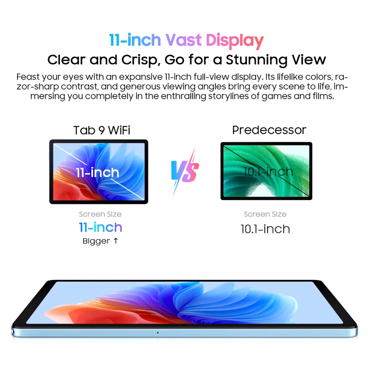 BLACKVIEW tablet Tab 9 WiFi, 11", 6/256GB, Android 14, 8200mAh, γκρι - Image 11