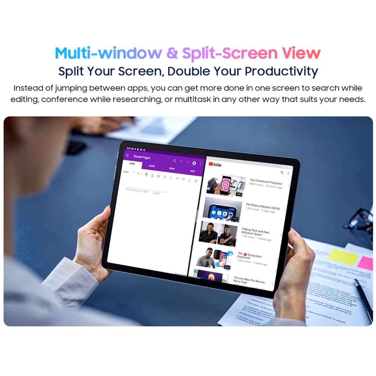 BLACKVIEW tablet Tab 9 WiFi, 11", 6/256GB, Android 14, 8200mAh, γκρι - Image 14