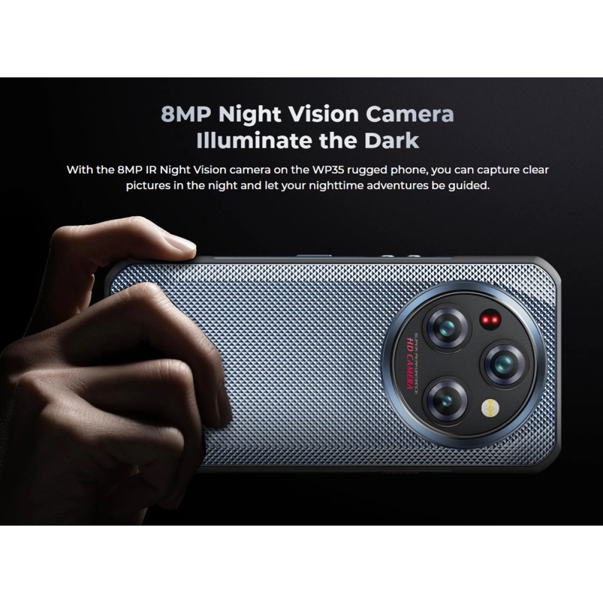 OUKITEL smartphone WP35, 6.6", 8/256GB, 5G, 11000mAh, IP68/IP69K, γκρι - Image 11