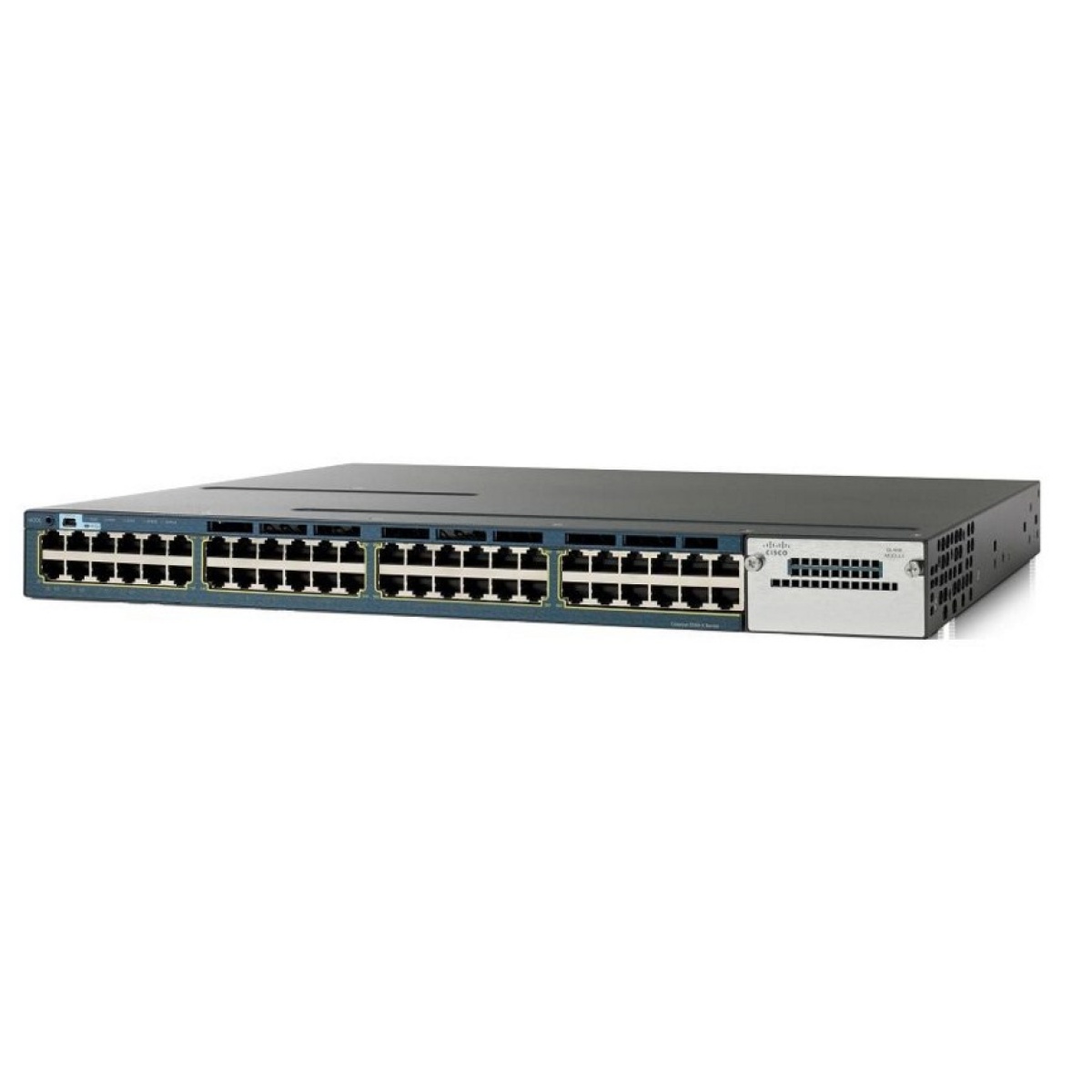 WS-C3560X-48P-L CISCO used Catalyst WS-C3560X-48P-L Switch, 48 ports PoE, 1x PSU, Managed - Image 1