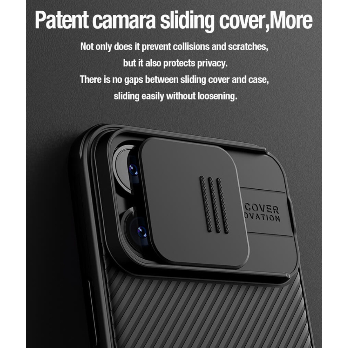 NILLKIN θήκη CamShield Pro Magnetic για iPhone 15 Pro Max, μαύρη - Image 3