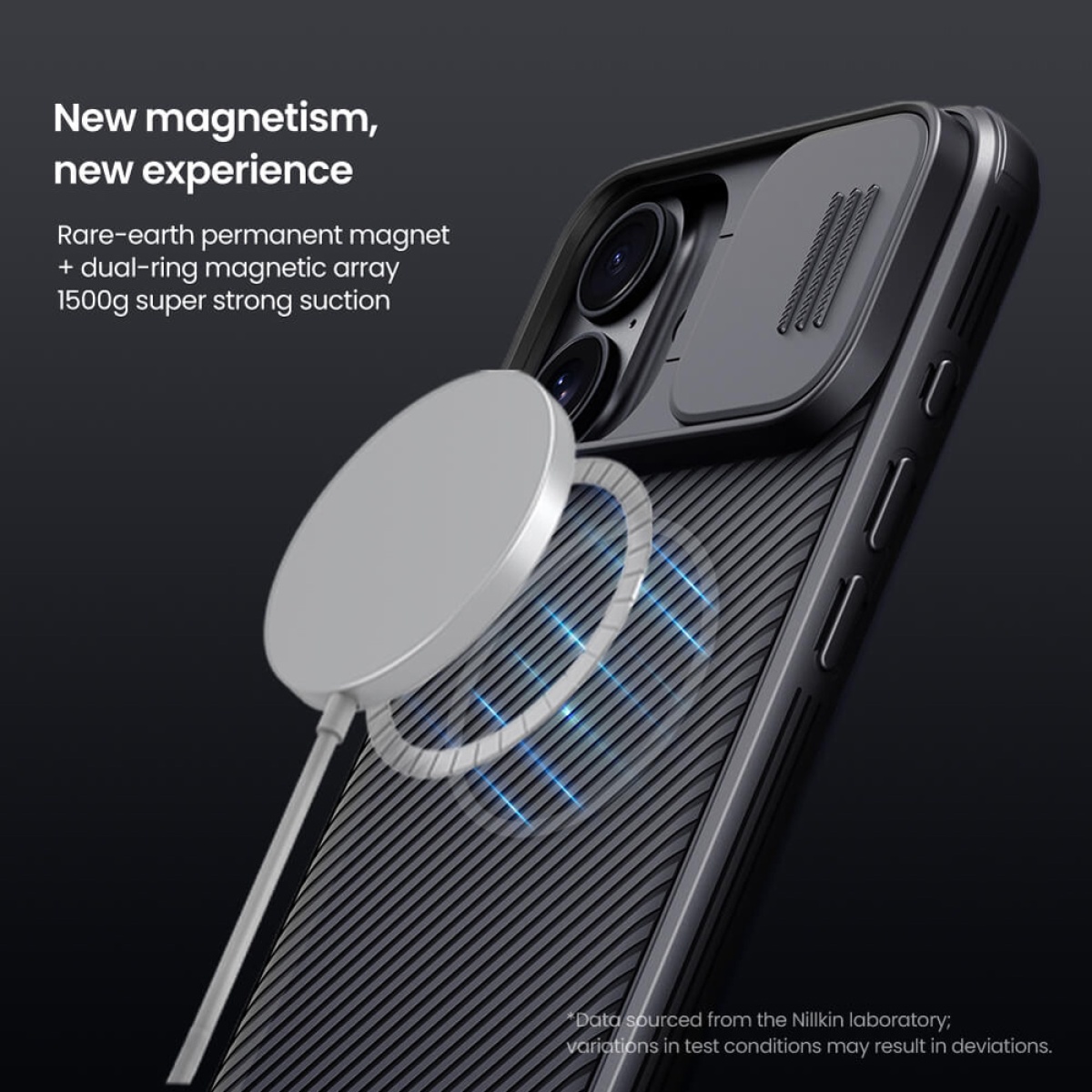NILLKIN θήκη CamShield Pro Magnetic για iPhone 16, μαύρη - Image 5