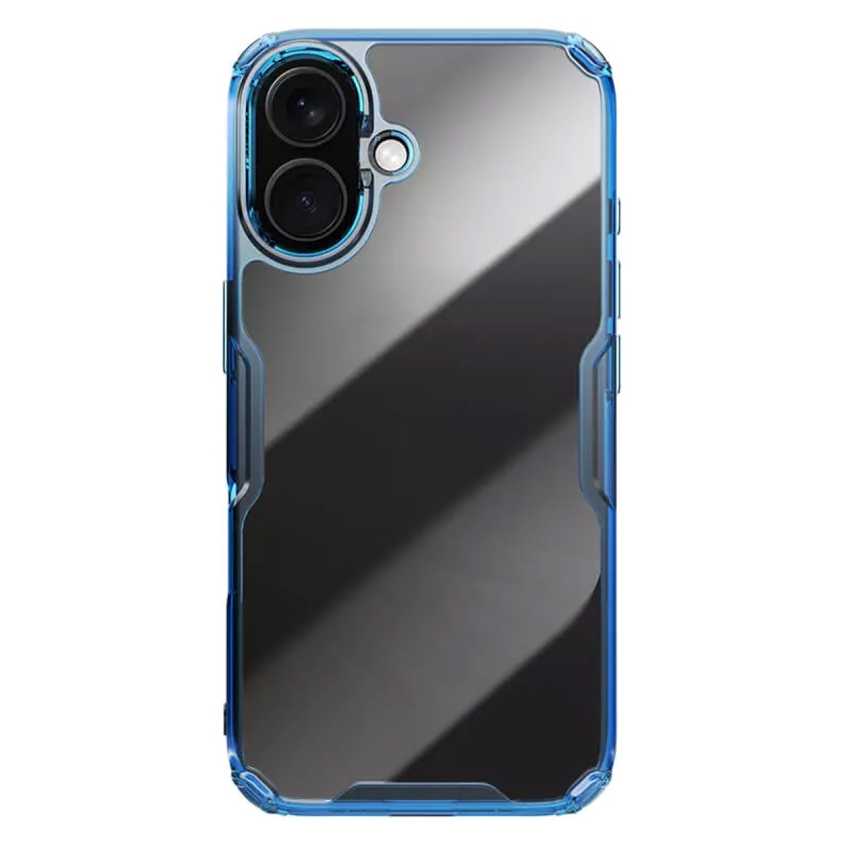NILLKIN θήκη Nature TPU Pro για iPhone 16, διάφανη-μπλε - Image 1