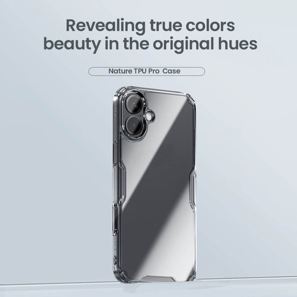 NILLKIN θήκη Nature TPU Pro για iPhone 16 Plus, διάφανη-μπλε - Image 2
