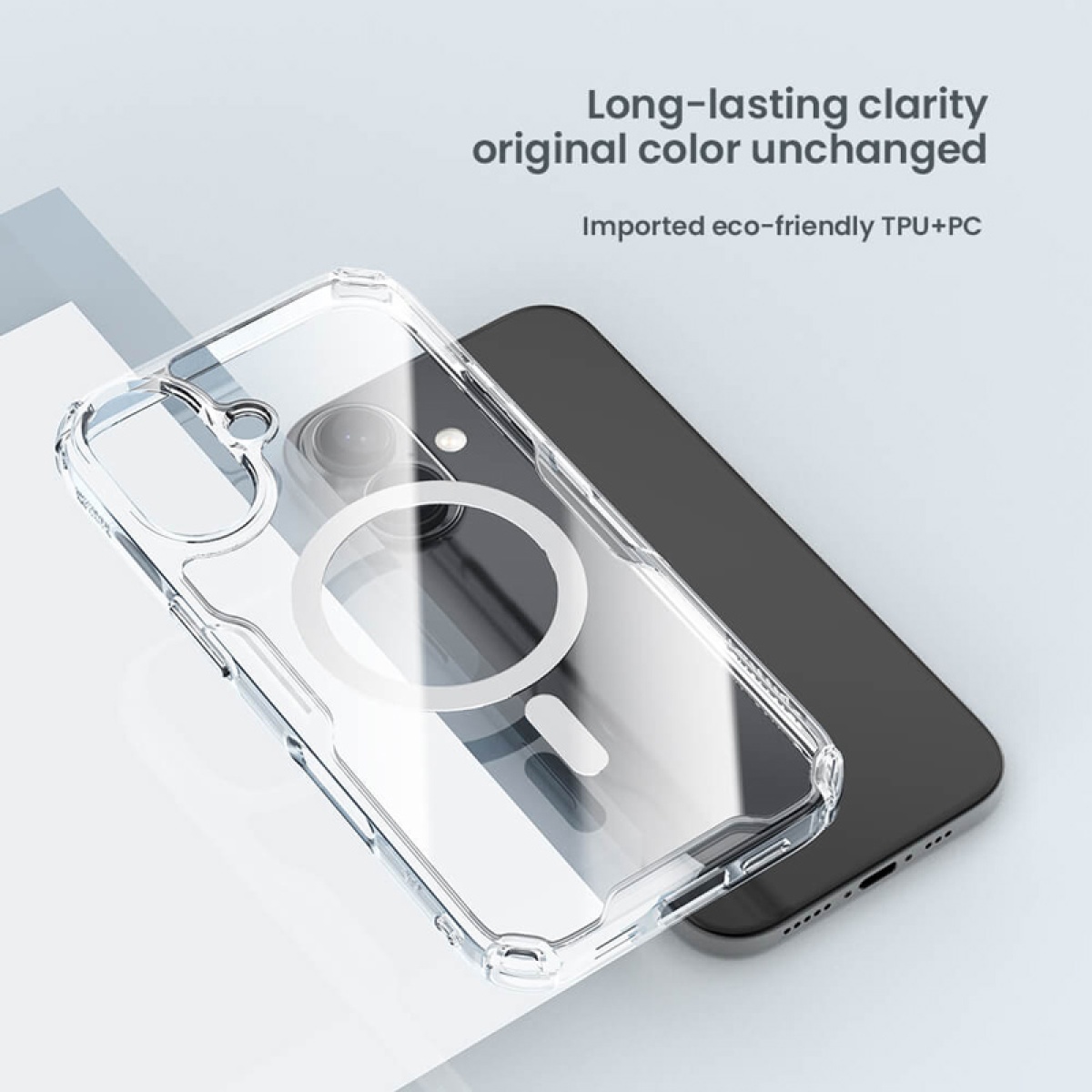 NILLKIN θήκη Nature TPU Pro Magnetic για iPhone 16 Plus, διάφανη - Image 4