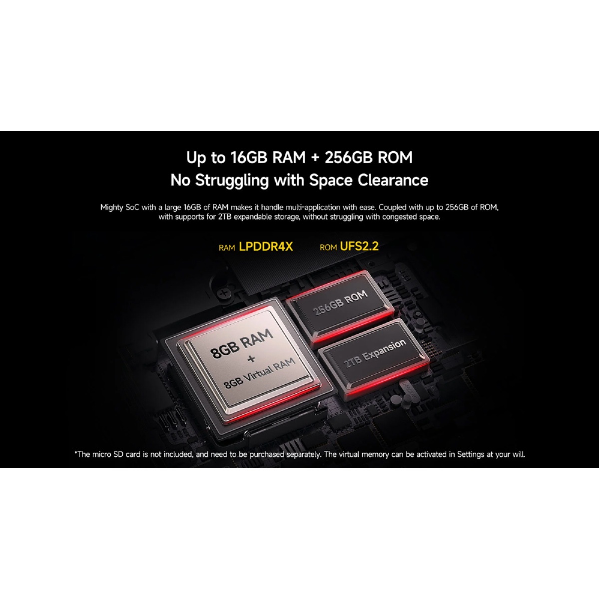 ULEFONE smartphone Armor Mini 20 Pro, 4.7", 8/256GB, 5G, 6200mAh, IP68/IP69K, μαύρο - Image 6