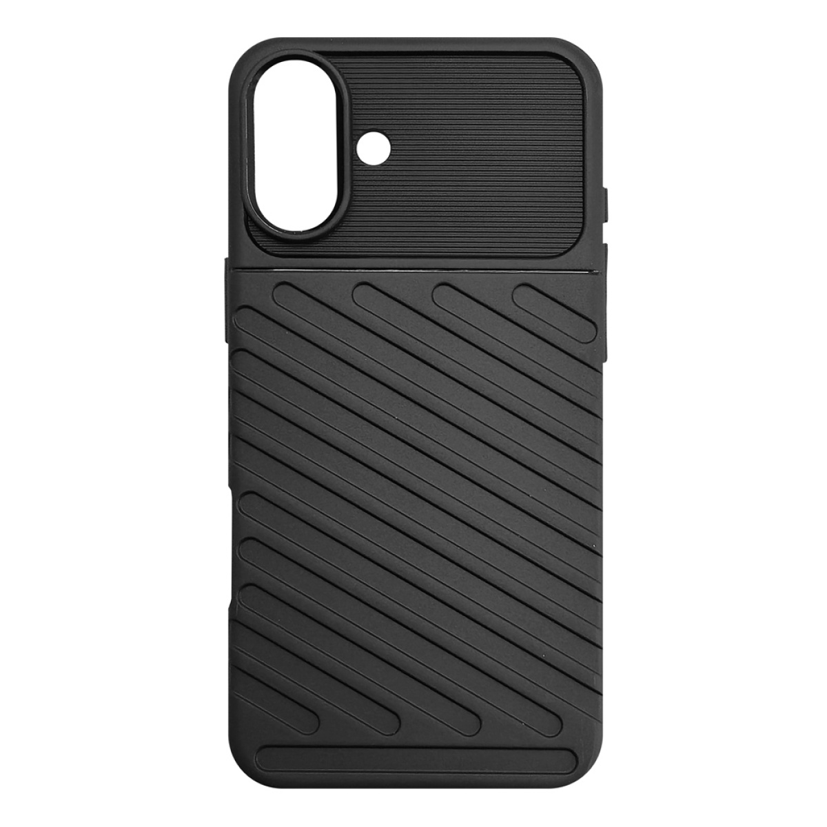 POWERTECH θήκη Thunder MOB-1996 για iPhone 16 Plus, μαύρη - Image 1