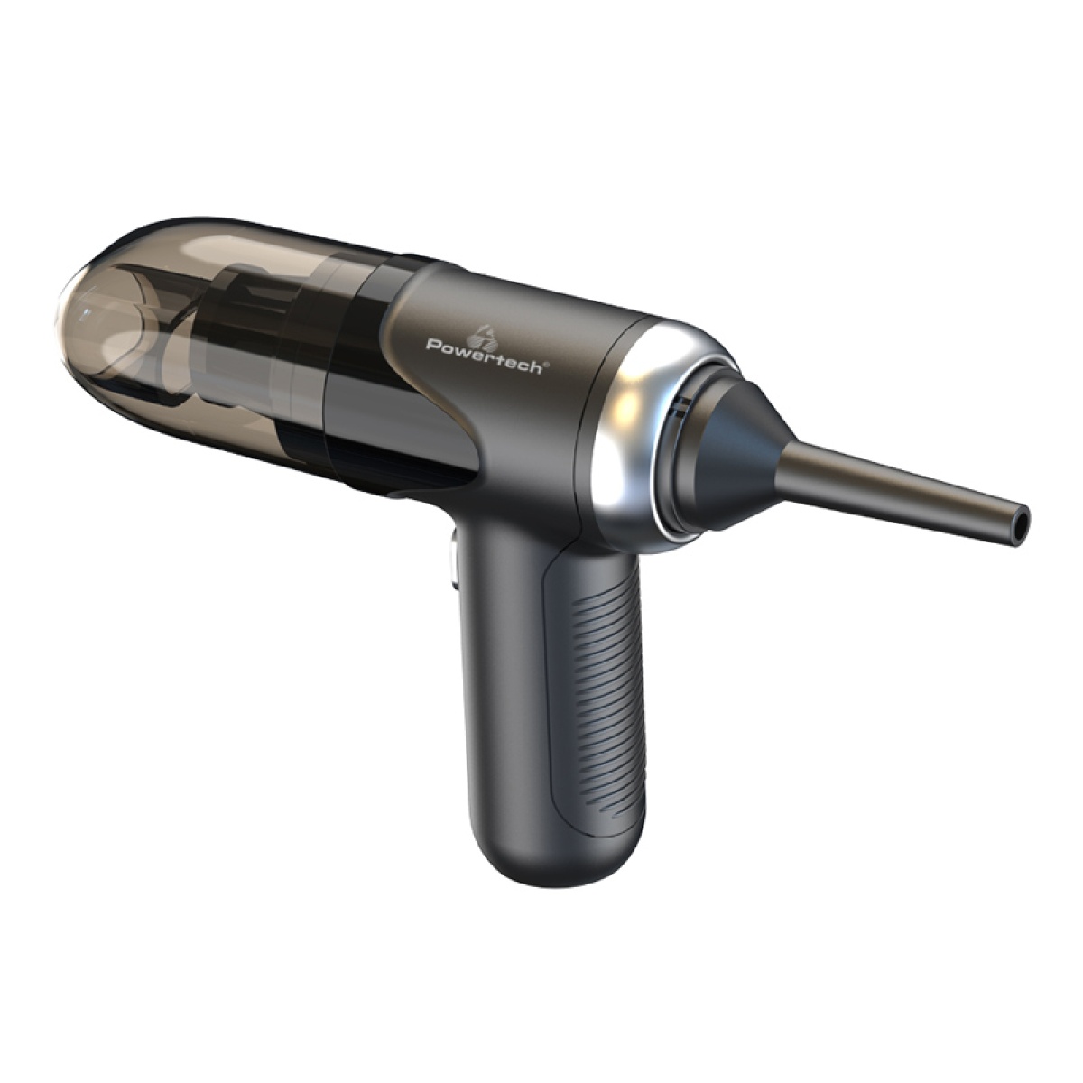 POWERTECH 2 σε 1 σκουπάκι χειρός & air duster PT-1315, 60W, 4000mAh, μαύρο - Image 2