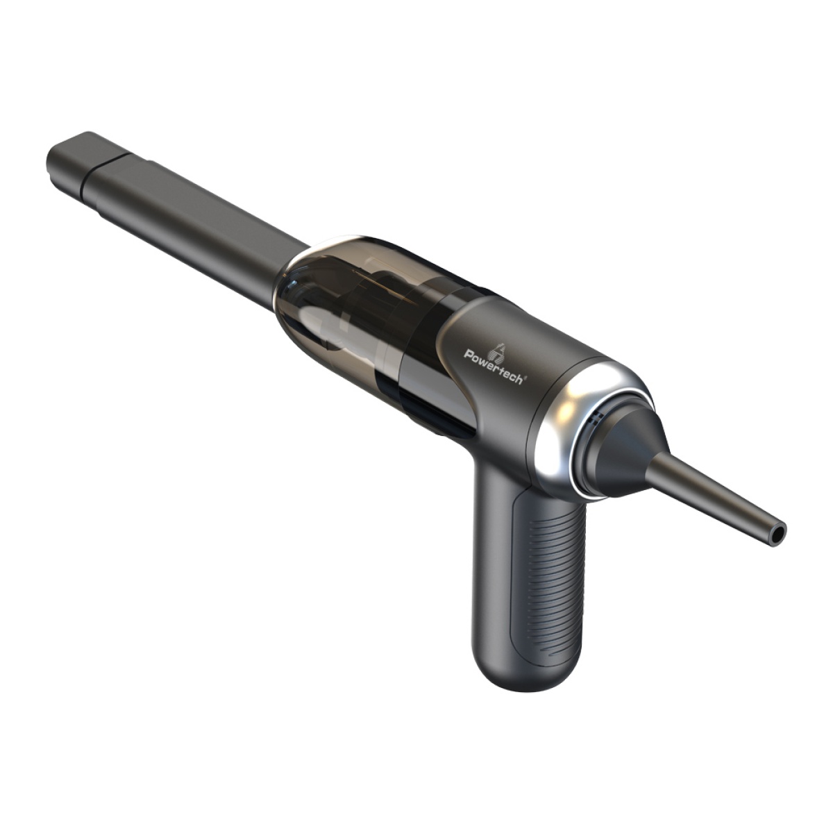 POWERTECH 2 σε 1 σκουπάκι χειρός & air duster PT-1315, 60W, 4000mAh, μαύρο - Image 4