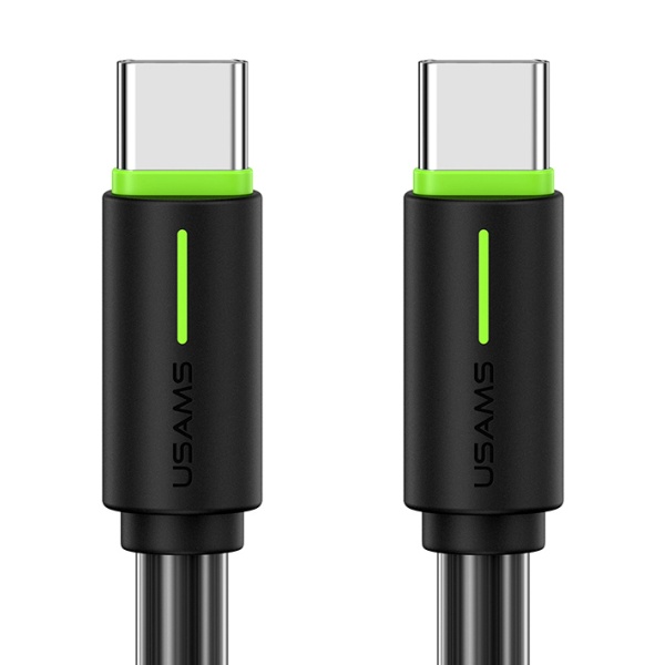 USAMS καλώδιο USB-C US-SJ734, 60W, 480Mbps, 1m, μαύρο