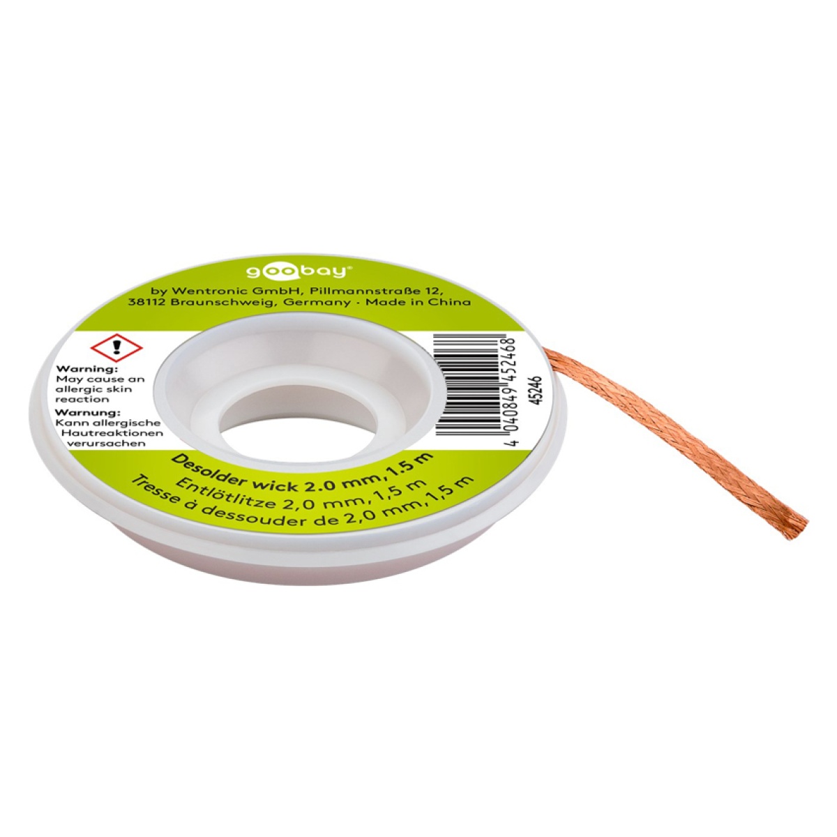 GOOBAY ταινία αποκόλλησης από χαλκό 45246, 2.0mm, 1.5m - Image 1