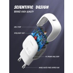 LDNIO φορτιστής τοίχου A1206C με καλώδιο USB-C, 1x USB-C, 27W PD, λευκός - Image 4